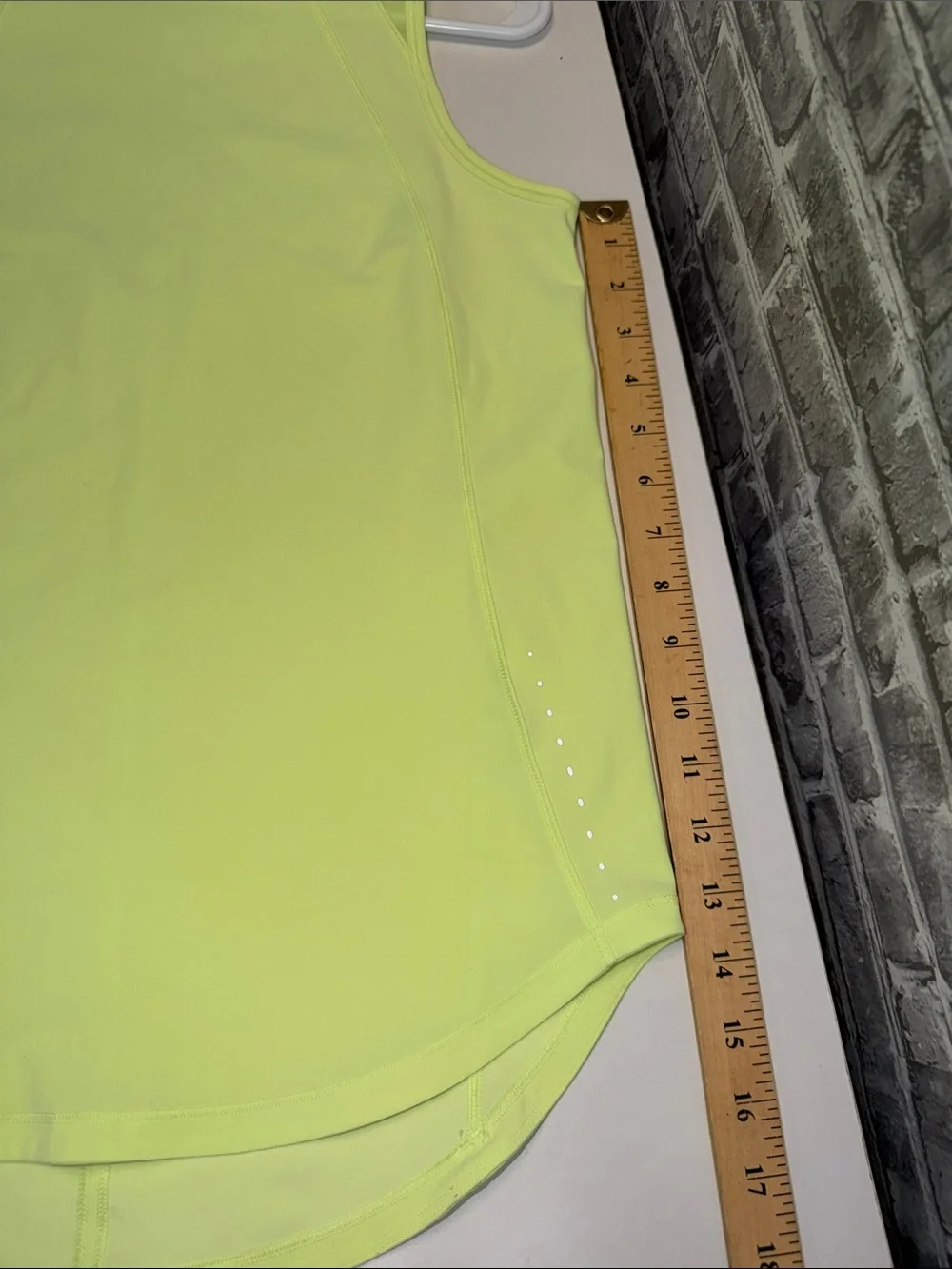 Women’s Lululemon Neon Yellow Performance Tank Top - Lightweight Activewear